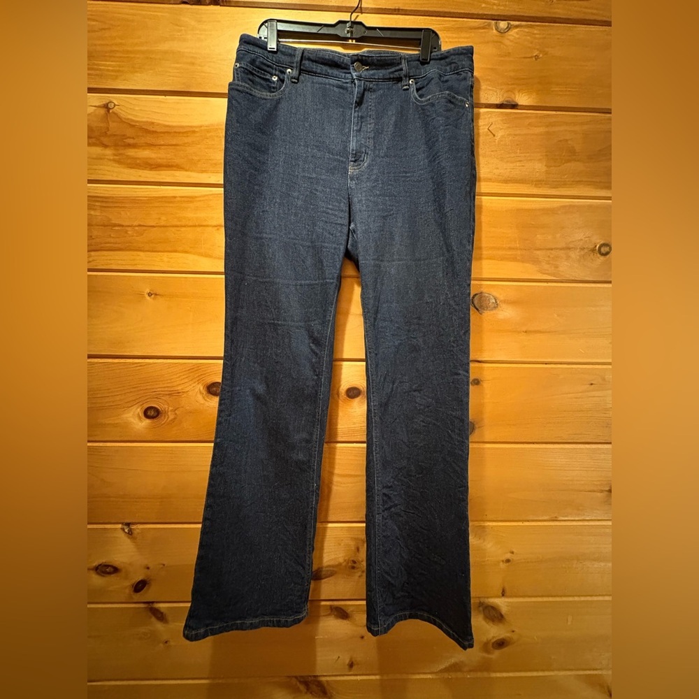 Ralph Lauren Dark Blue Women's Jeans size 14 Slim Boot